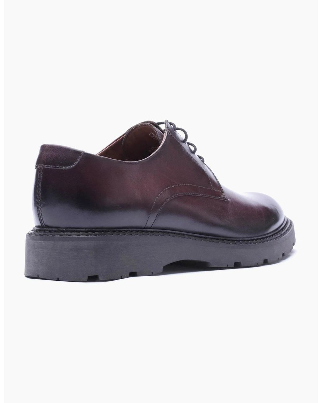Base London Purple London Vector Leather Washed Lace-Up Shoes for men