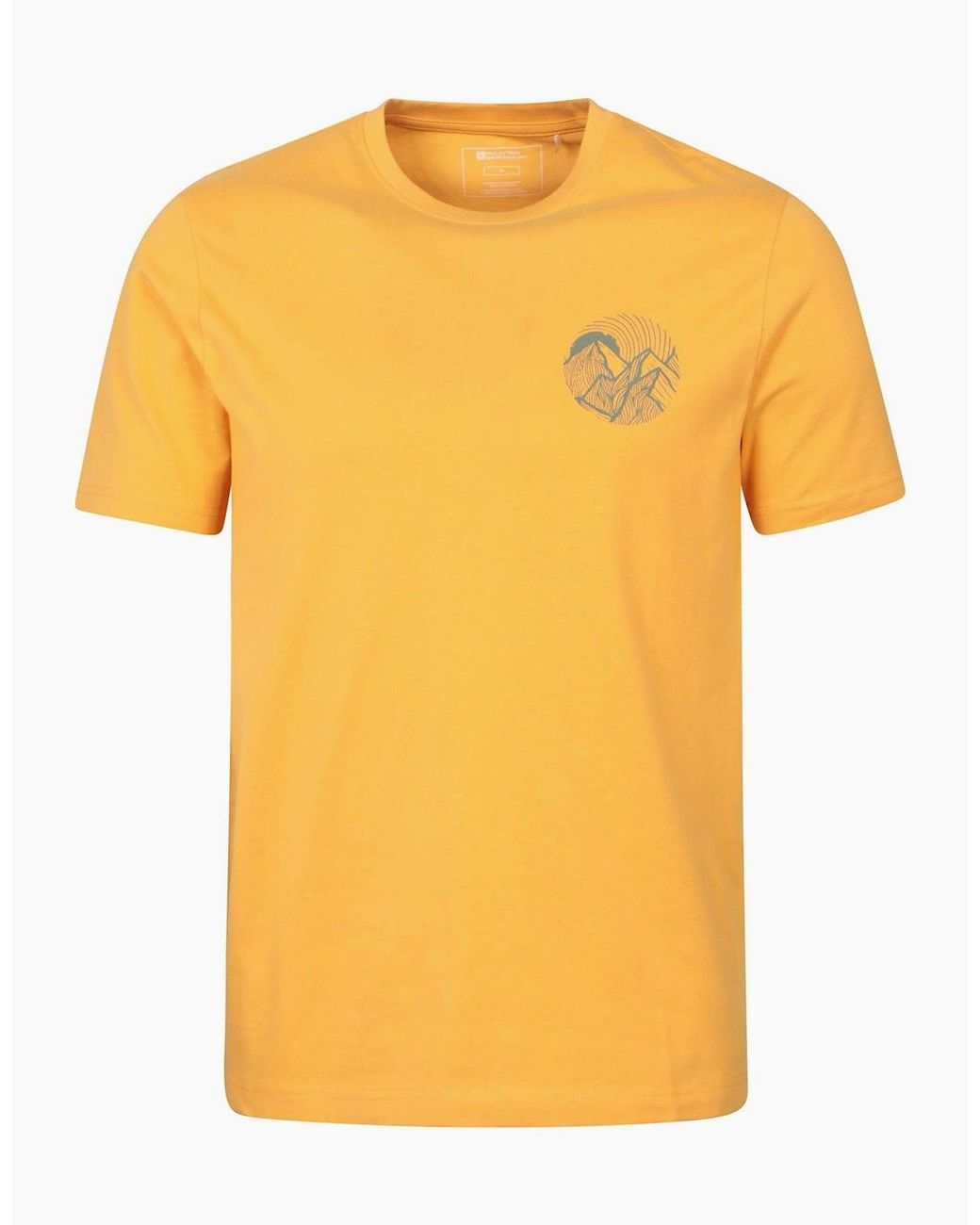 Mountain Warehouse Yellow Valley Organic T-Shirt for men