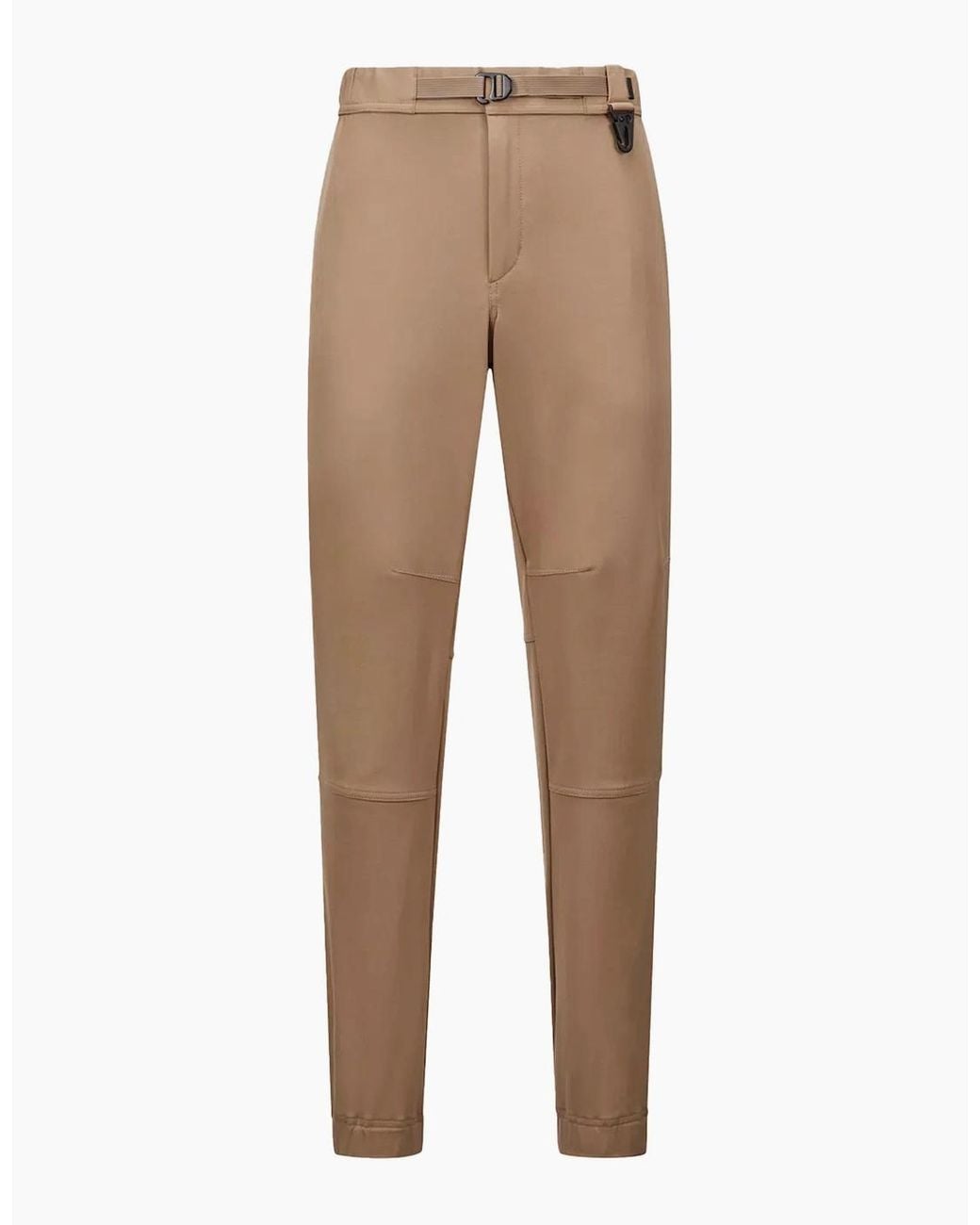 Moncler Natural Cuffed Trousers Tan for men