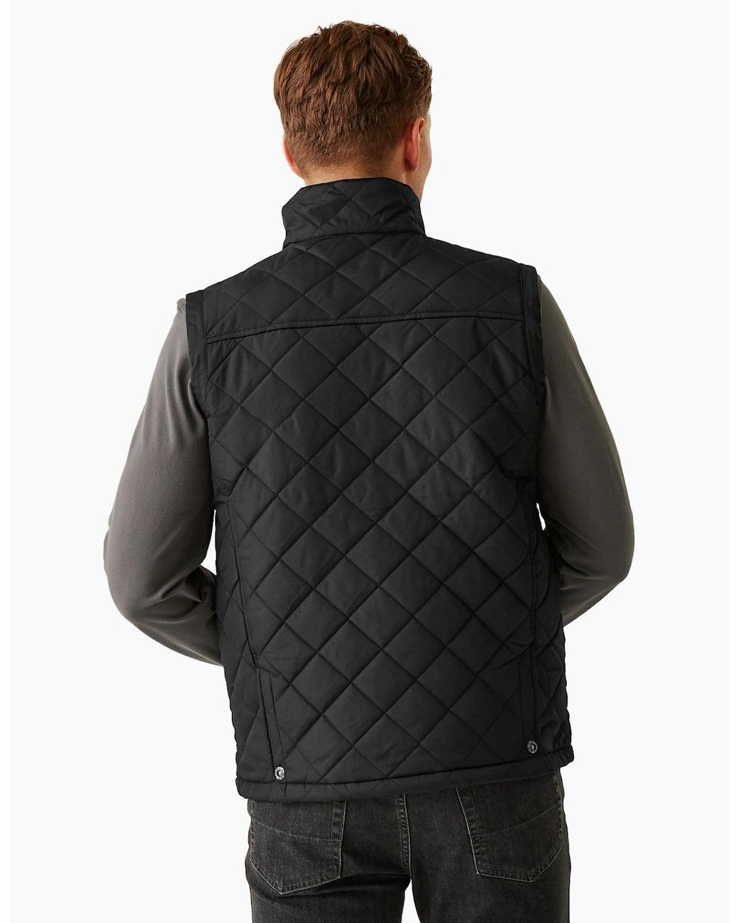 Regatta Black Professional Quilted Body Warmer for men