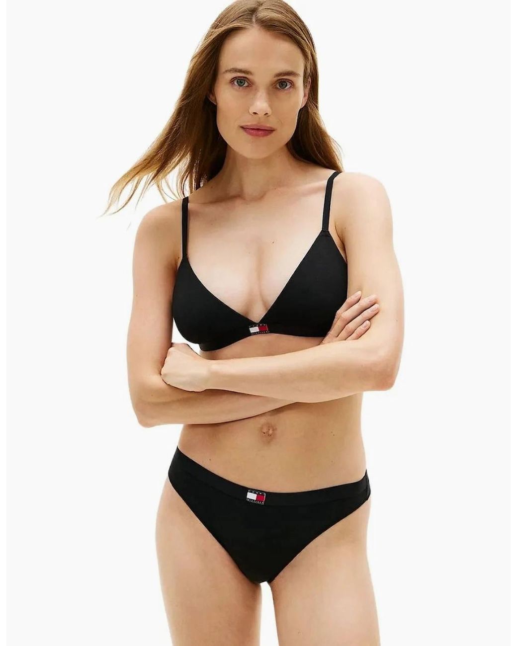 Tommy Hilfiger White 3-Pack Heritage Logo Triangle Bras