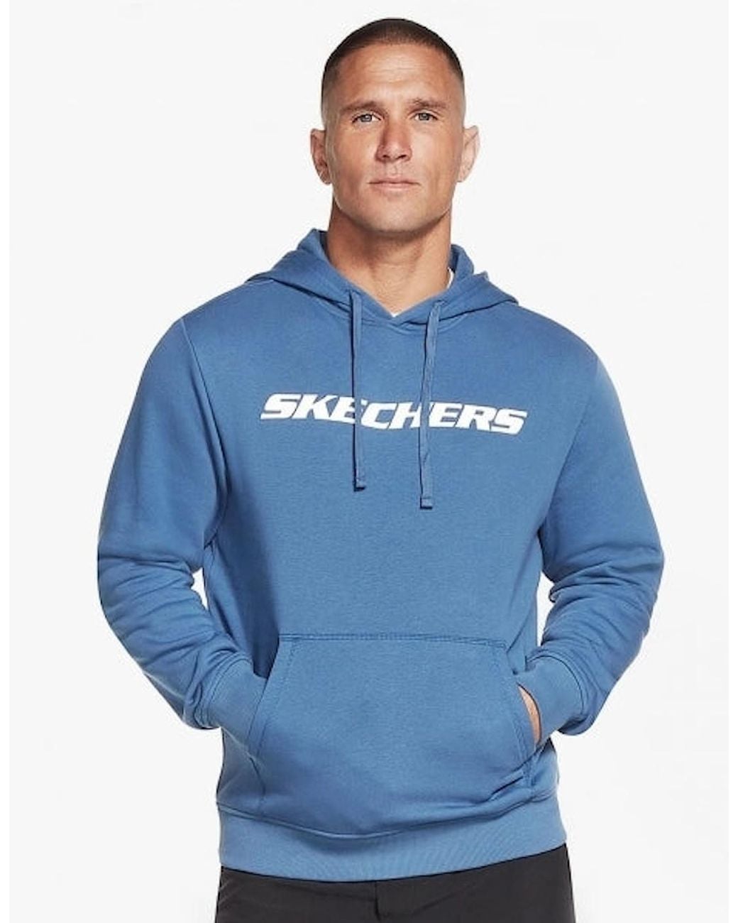 Skechers Blue Mhd12/Blu Heritage Ii Pullover Hoodie True for men