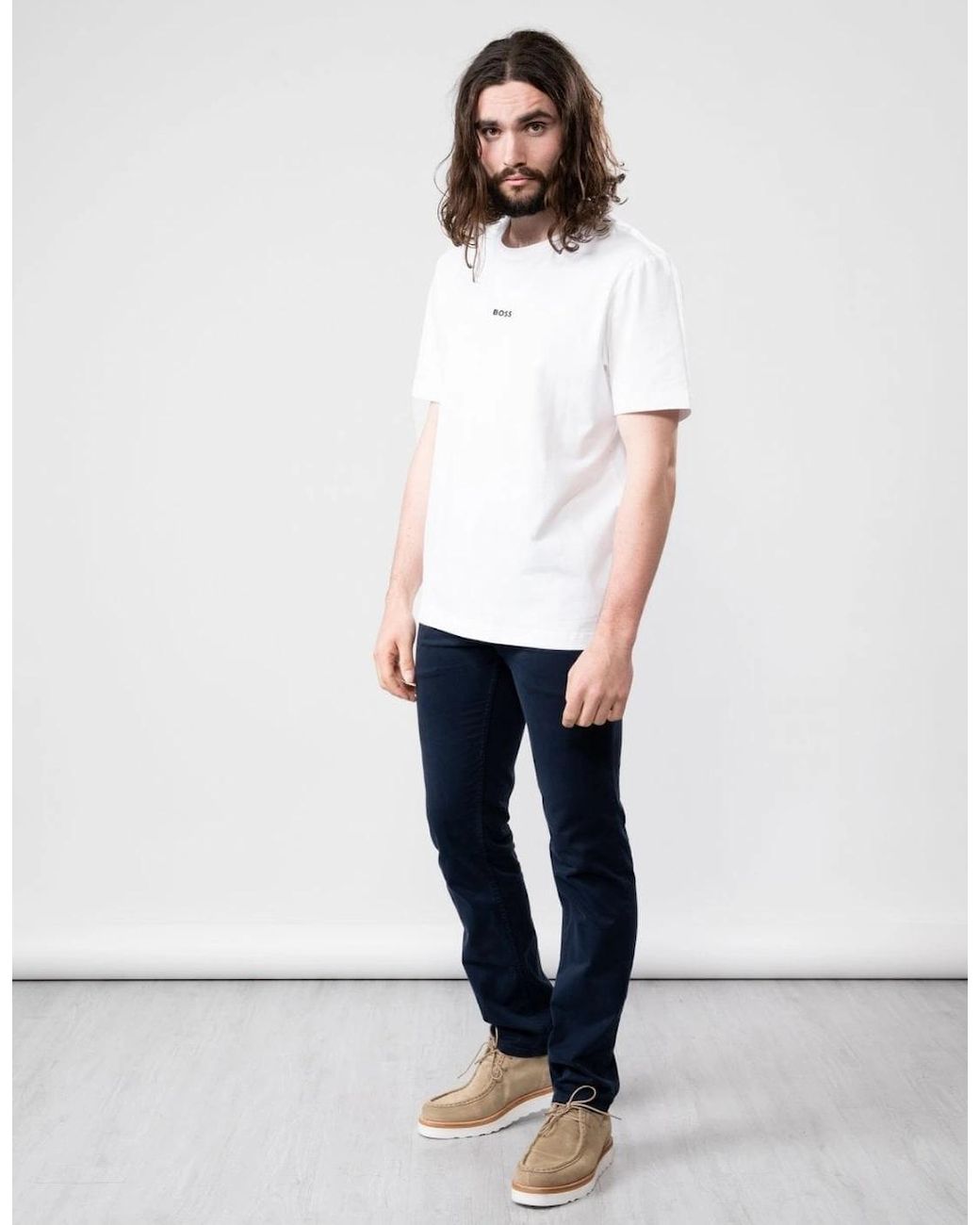 Boss White Boss Tchup Crew Neck Small Logo T-Shirt Nos for men