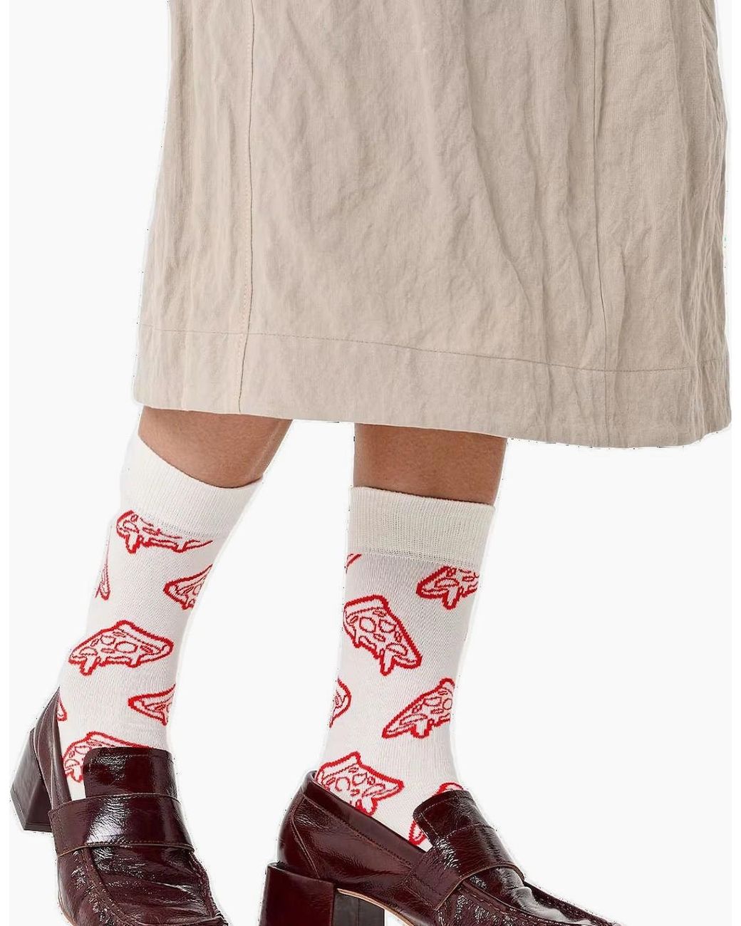 Happy Socks Pink Pizza Socks
