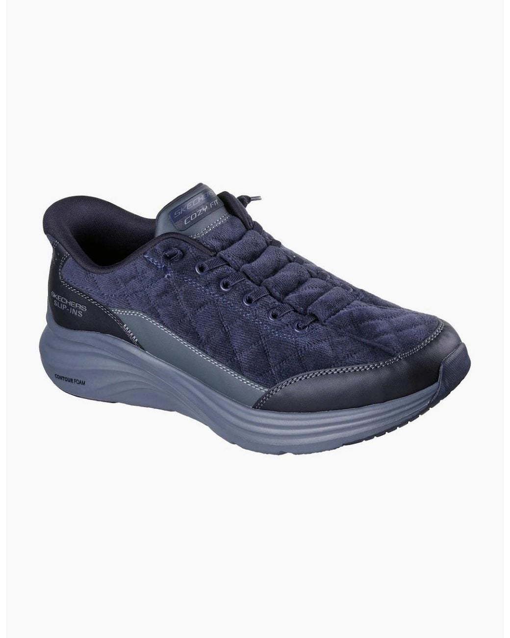 Skechers Blue Contour Foam Cordelux Trainers for men