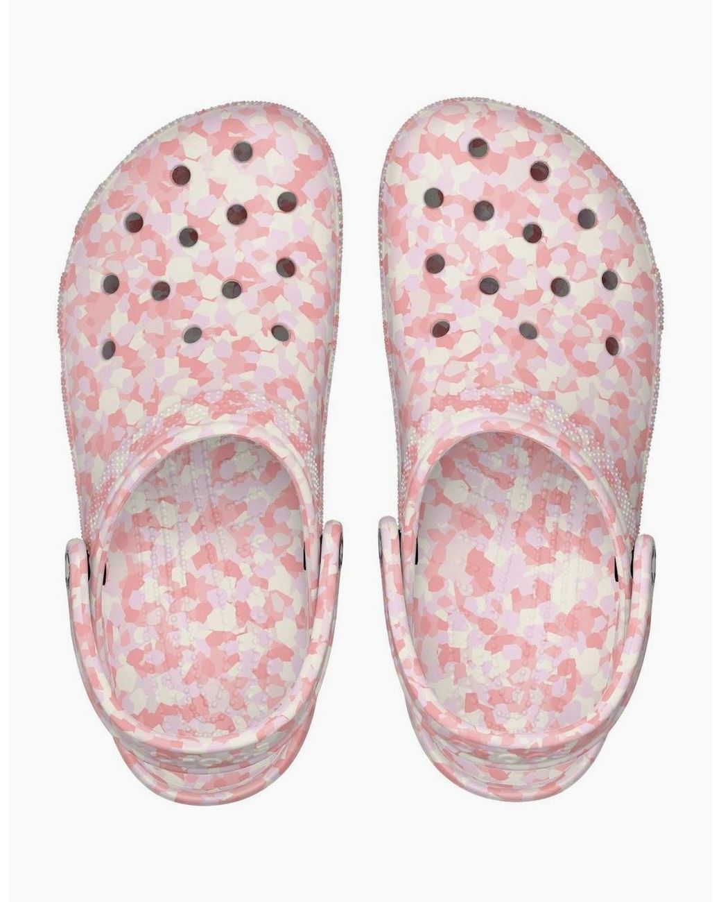 CROCSTM Pink Classic Confetti Thermoplastic Milk/Mulit Clogs