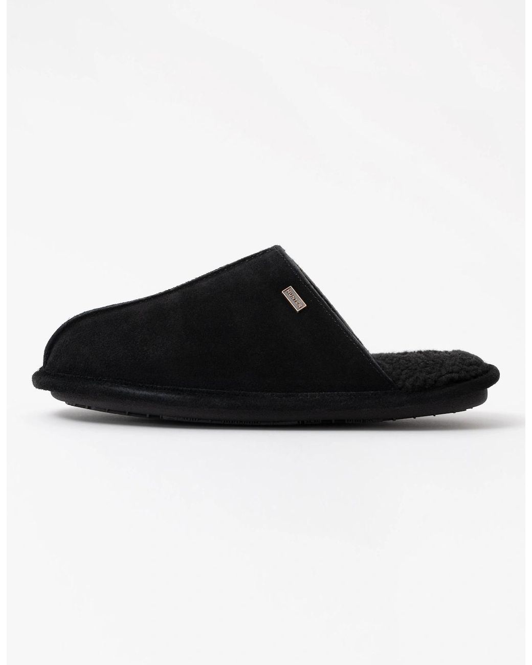 Hunter Black Mule Slipper for men