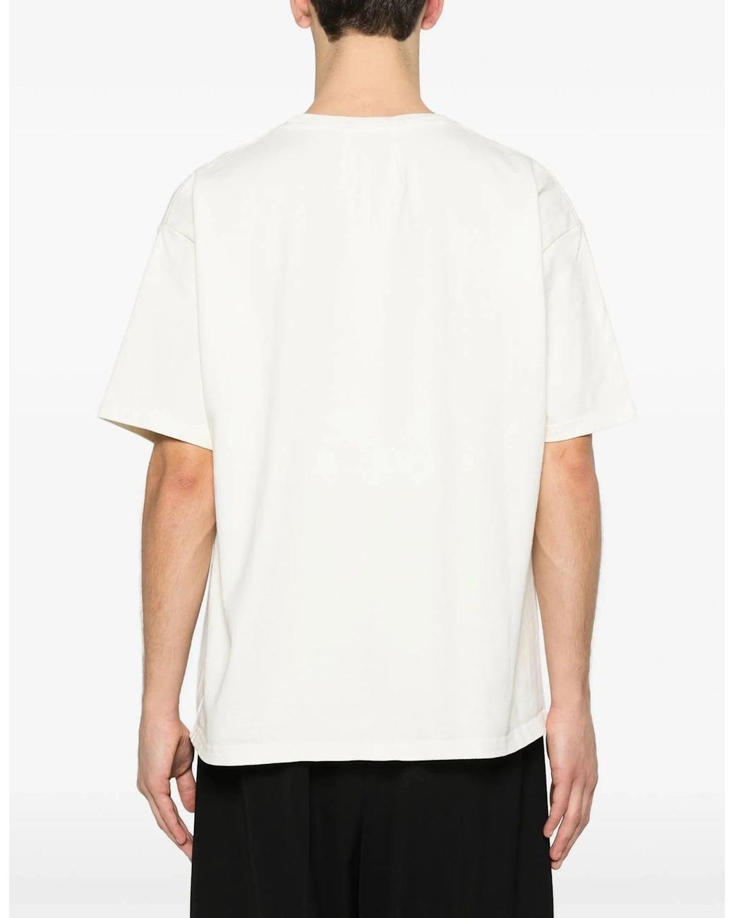 Rhude White Script Printed T-Shirt for men