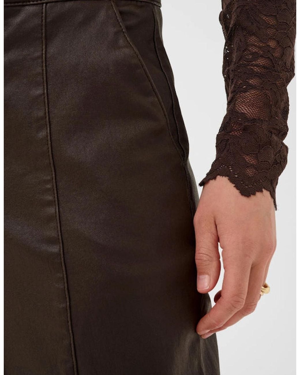 Cream Brown Winni Ankle Pant Chocolate
