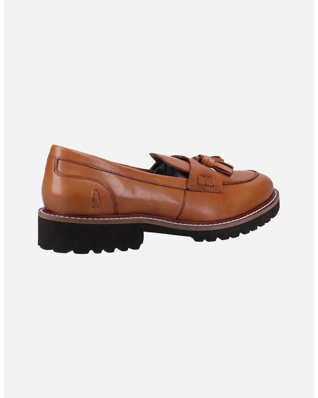 Hush Puppies Brown Ginny Leather Tan Loafers