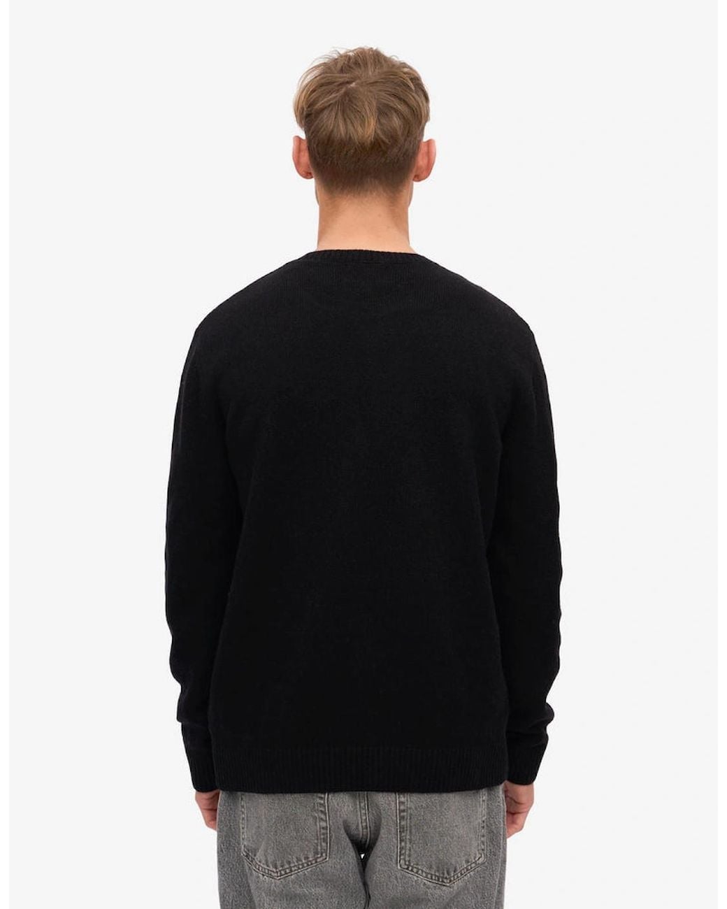COLORFUL STANDARD Black Classic Merino Wool Crew Neck Jumper for men