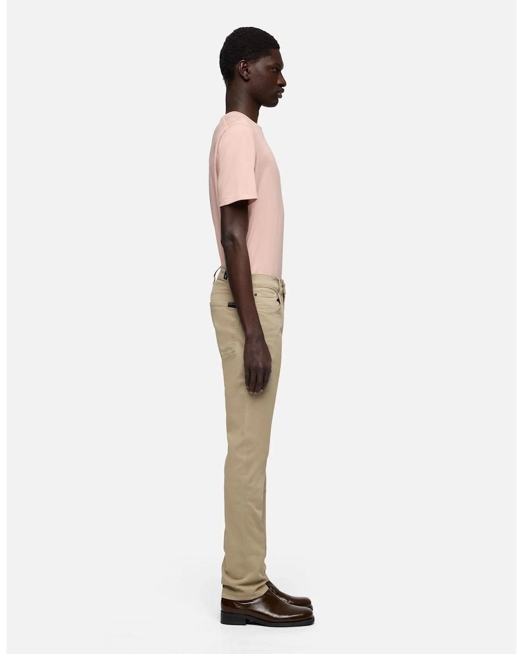 7 For All Mankind Natural Slimmy Slim Fit Stretch Sateen Jeans for men