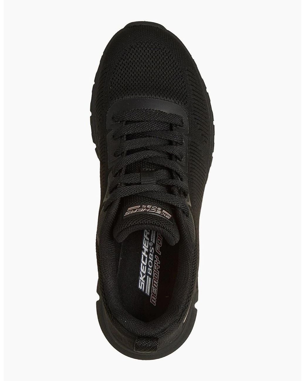 Skechers Black Bobs B Lite Textile Trainers