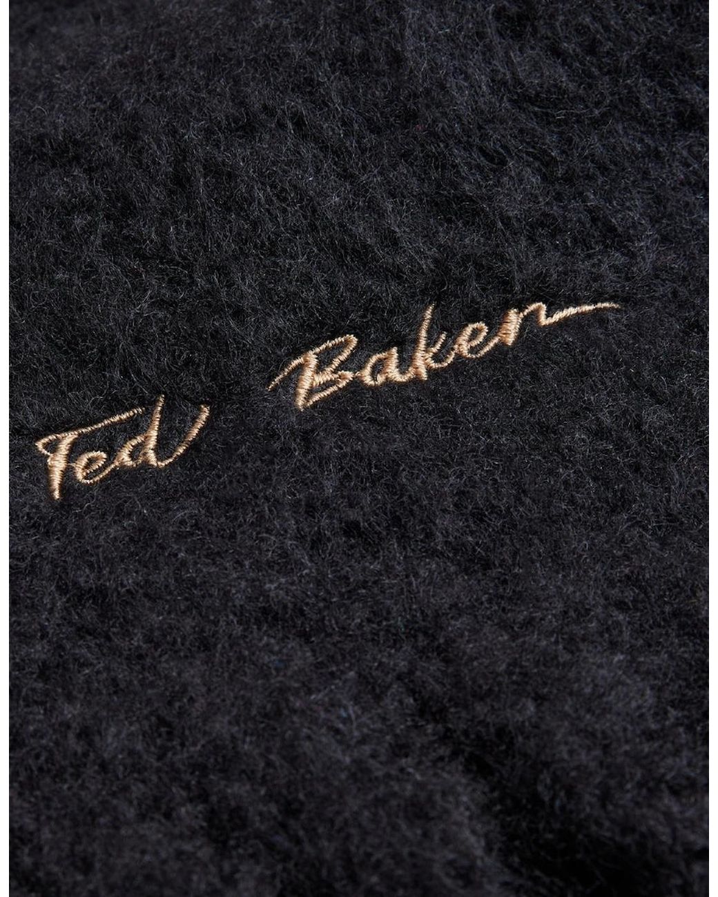 Ted Baker Black Shell's Skinny Woven Scarf