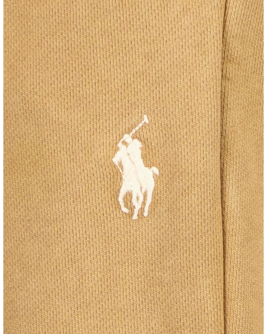 Ralph Lauren Natural Loopback Terry Logo Track Pants for men
