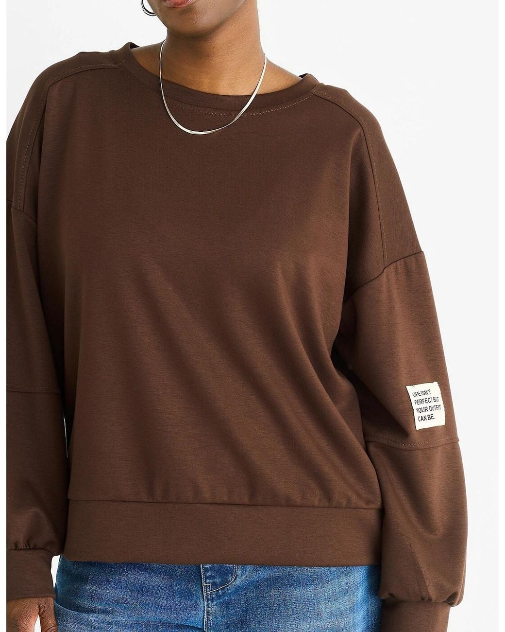 Gini London Brown Chocolate Soft Lightweight Pull Over Jumper