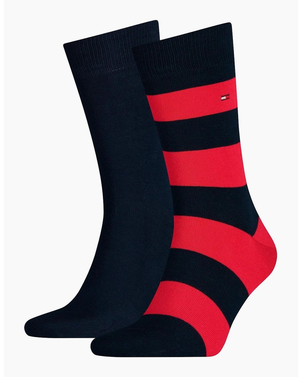 Tommy Hilfiger Blue 2-Pack Rugby Stripe Socks for men