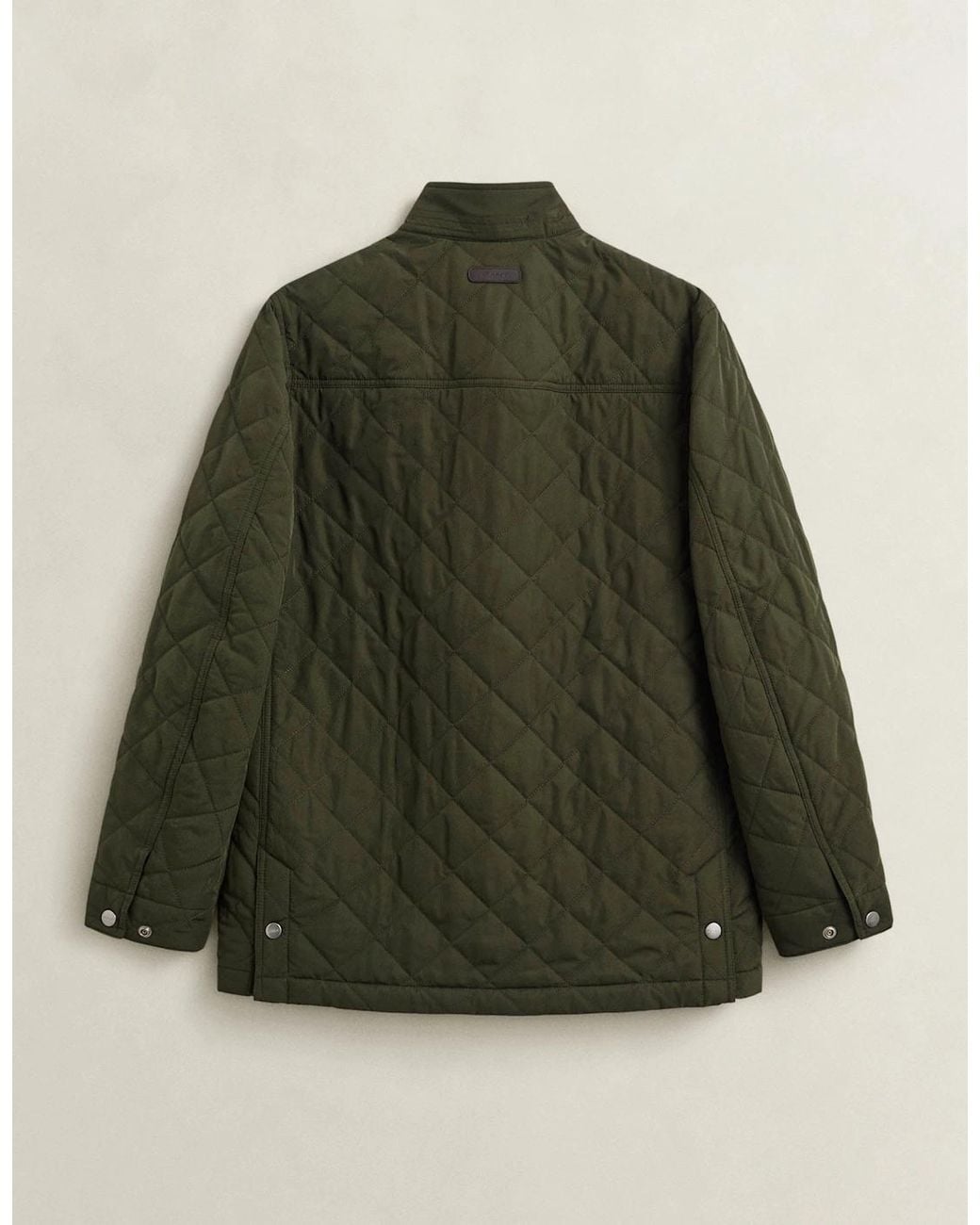 Gant Green Quilted Mid Jacket for men