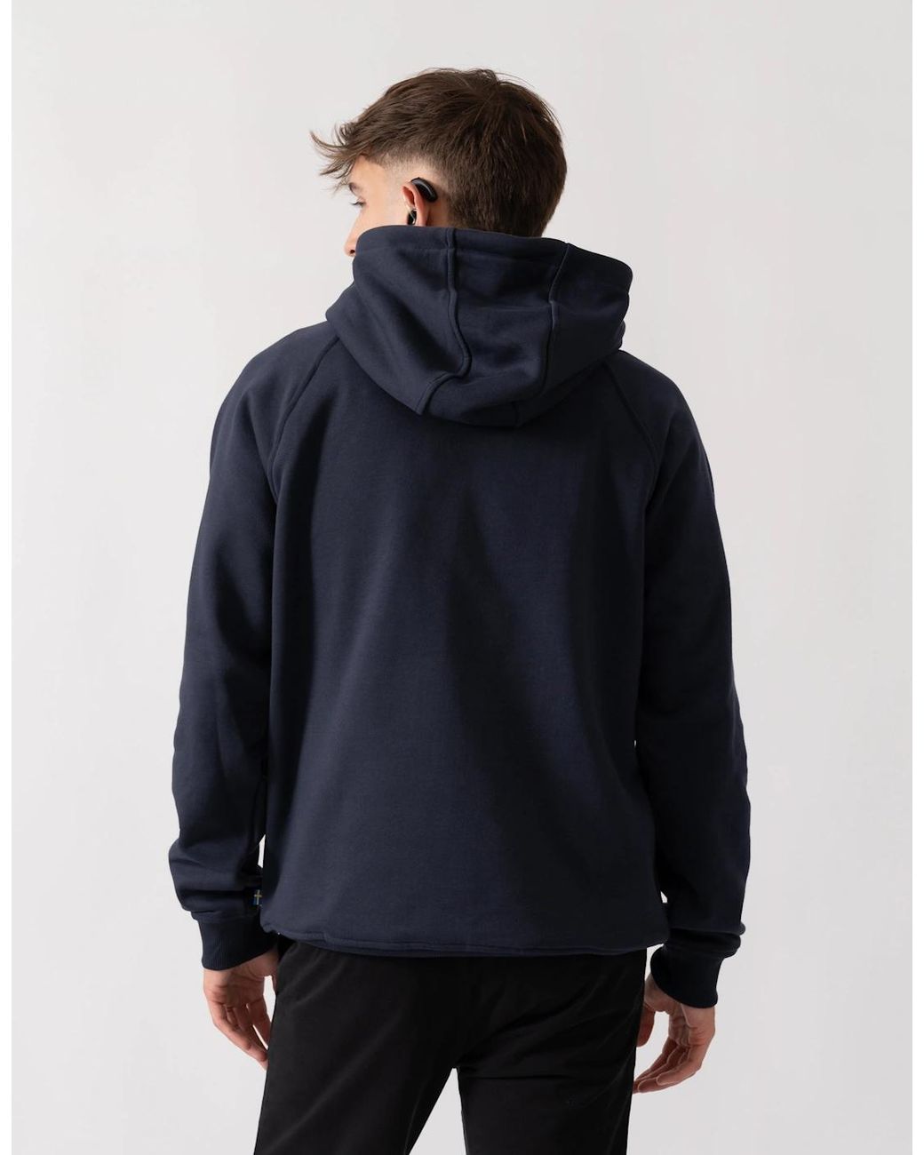 Fjallraven Black Classic Hoodie for men
