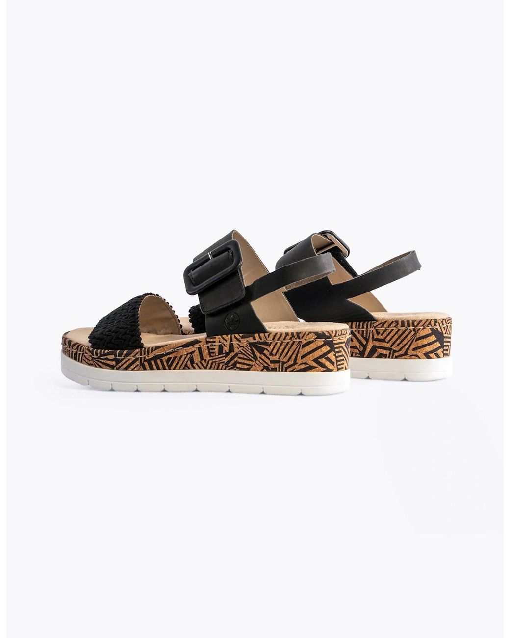 Rieker Black V3950-00 Sandals