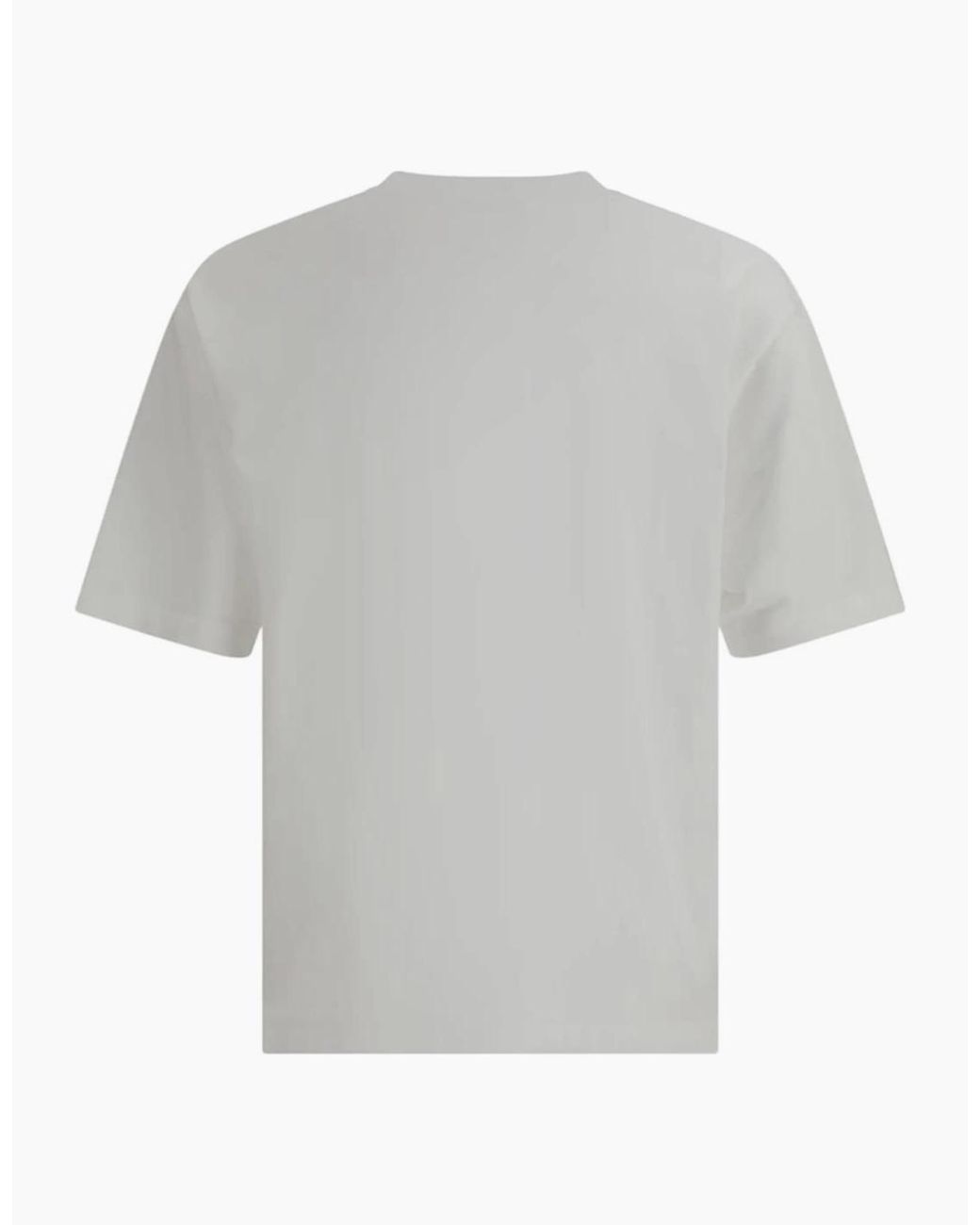 DSquared² Gray Small Milano Logo Loose Fit T-Shirt for men