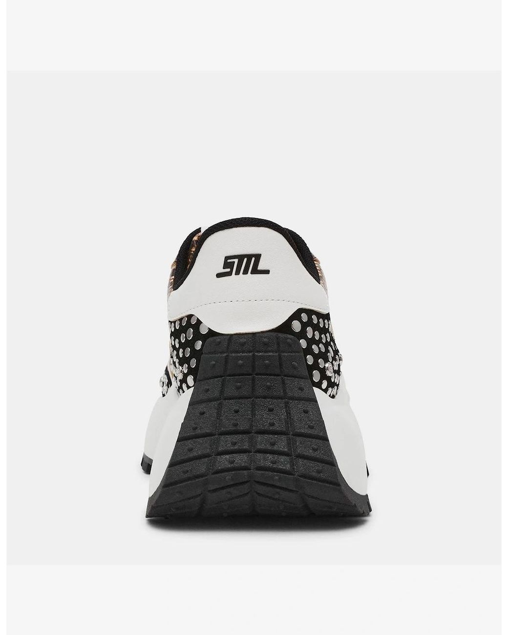 Steve Madden White Supercampo S Lace Up Platform Sneakers