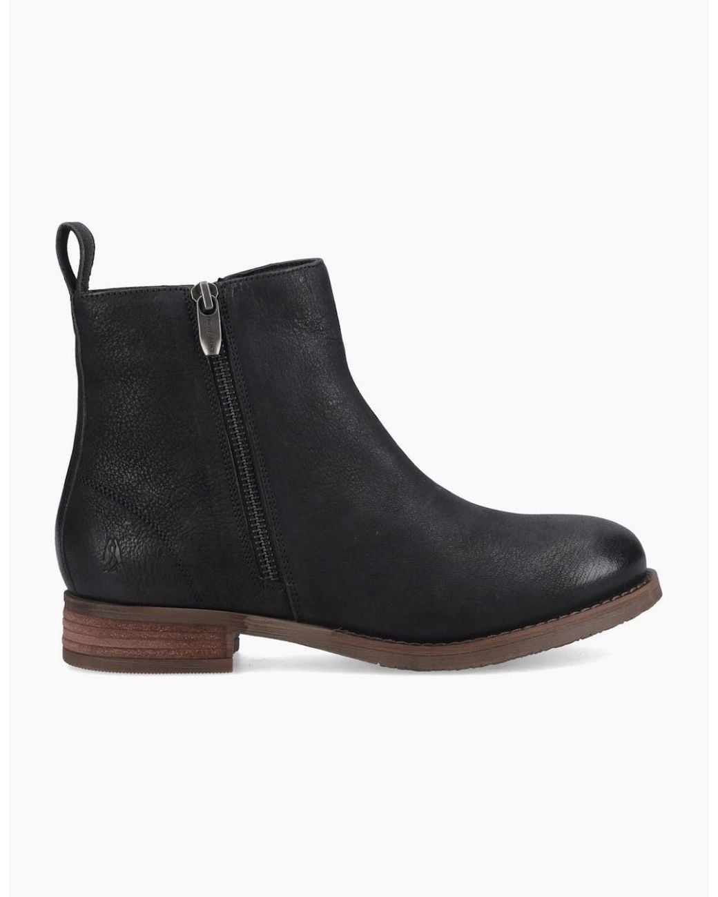 Hush Puppies Black Ethel Ankle Boots