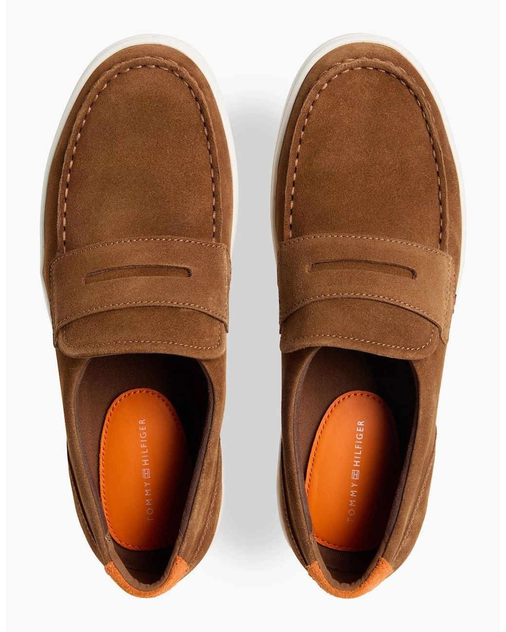 Tommy Hilfiger Brown Modern Light Hybrid Loafer Shoes Coconut Grove for men