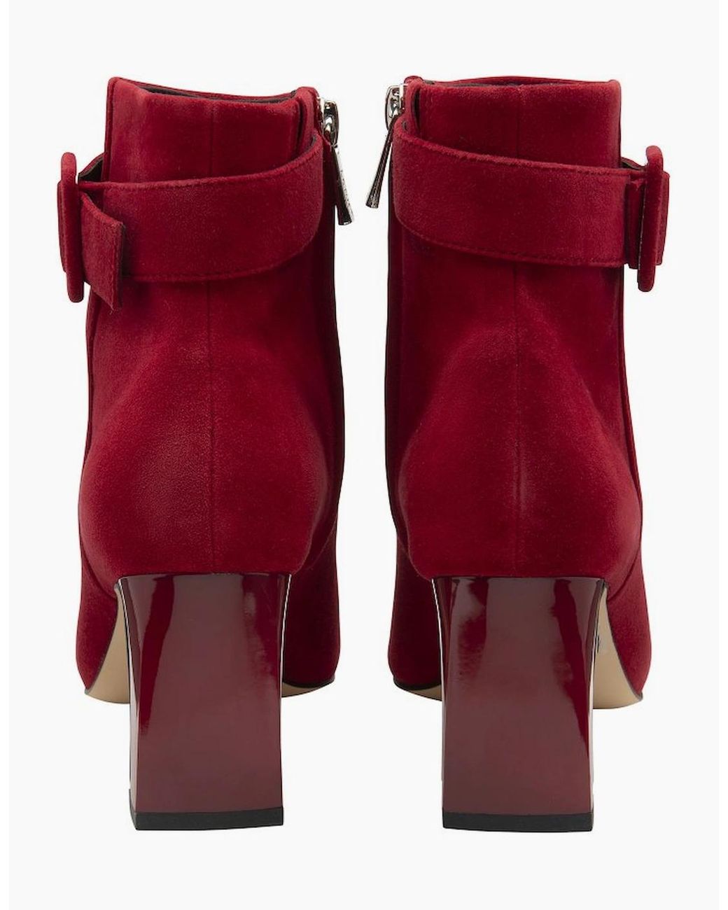 Lotus Red Nadine Ankle Boots