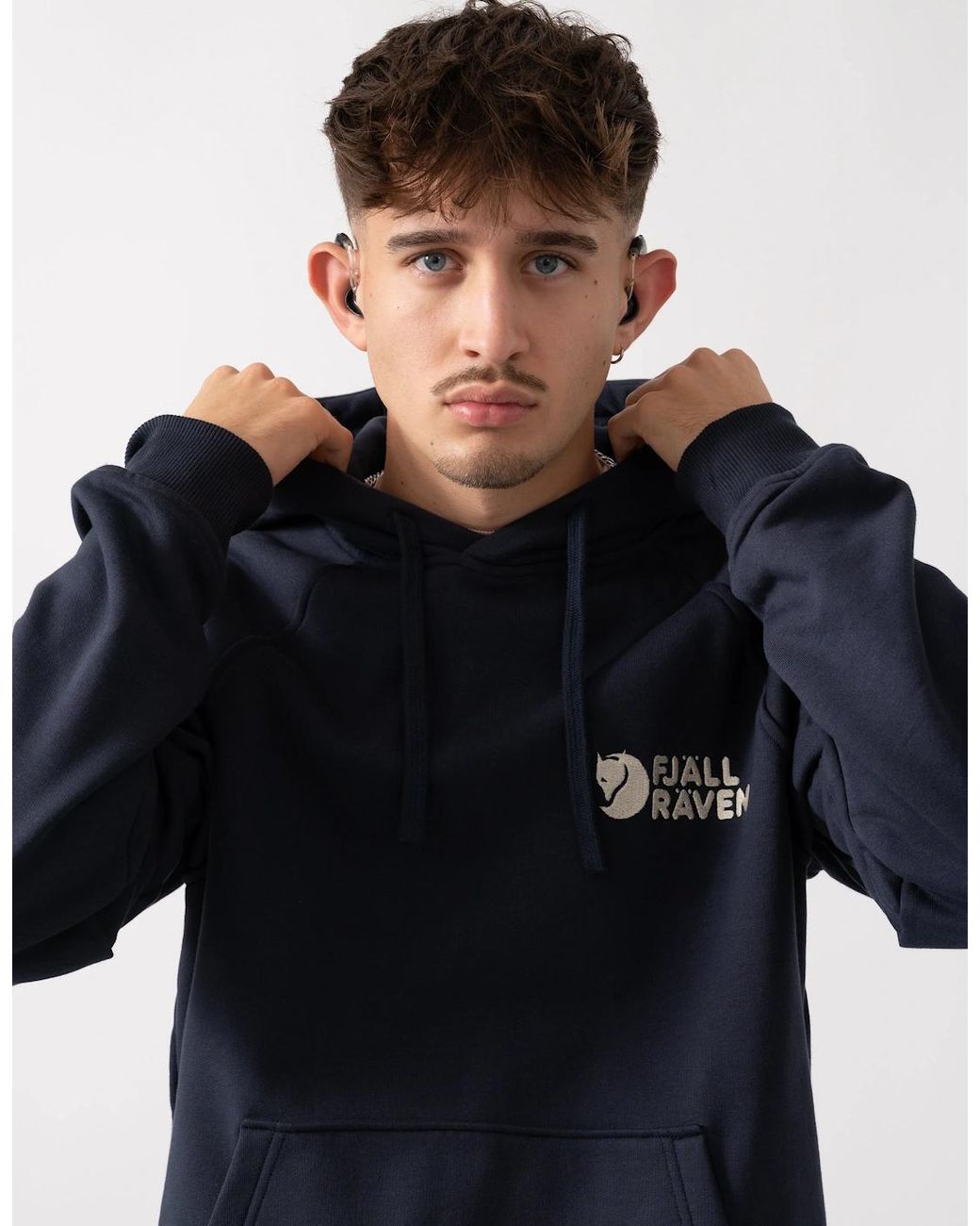 Fjallraven Black Classic Hoodie for men