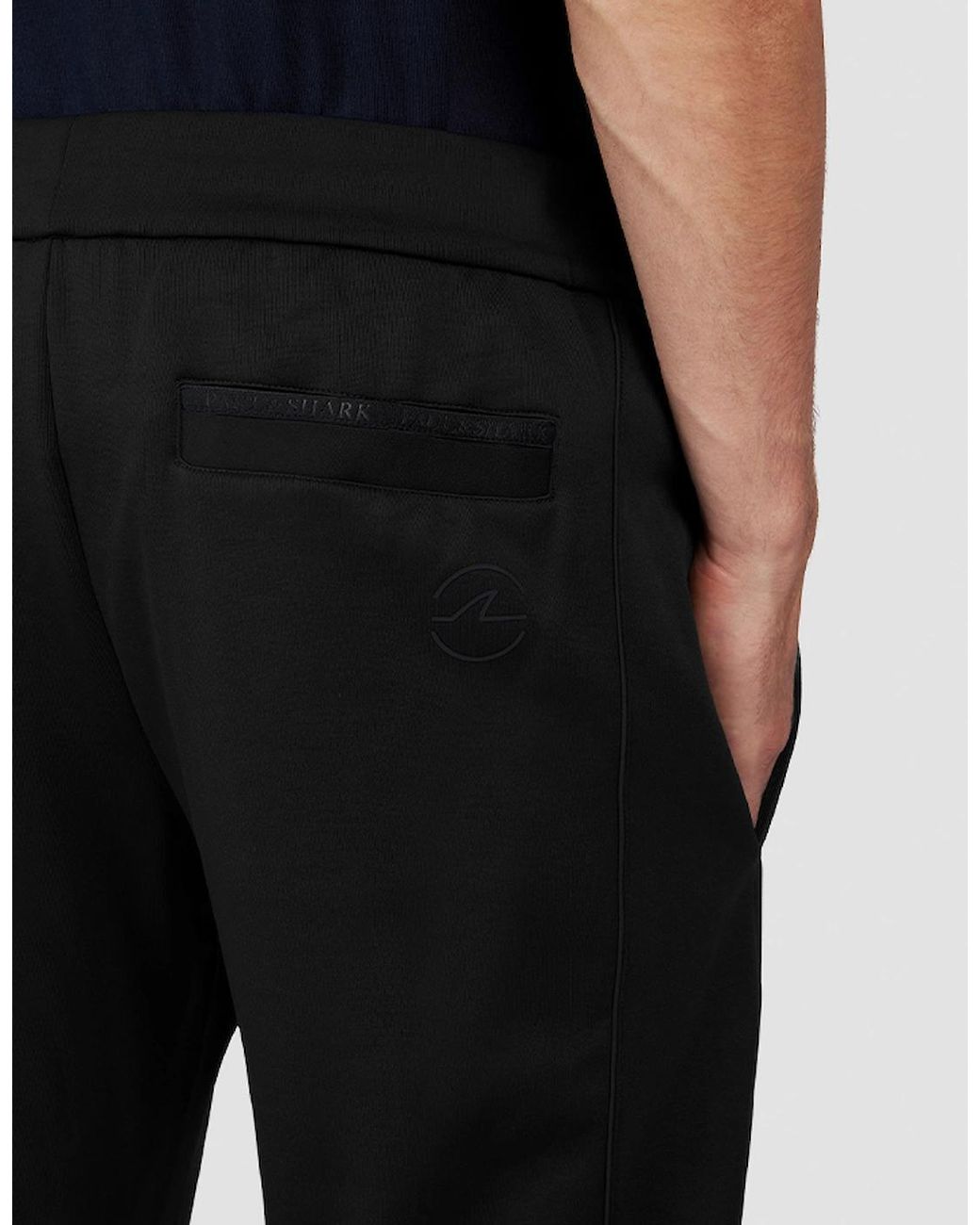 Paul & Shark Blue Printed Fin Super Soft Fleece Joggers