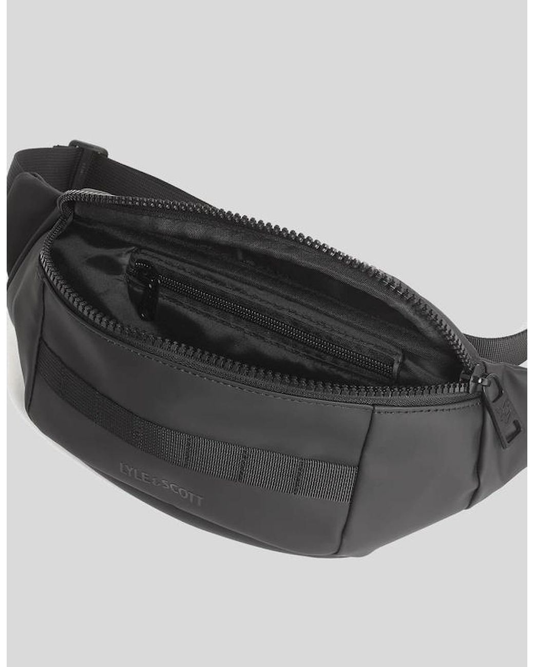 Lyle & Scott Gray Water Resistant Crossbody Bag for men