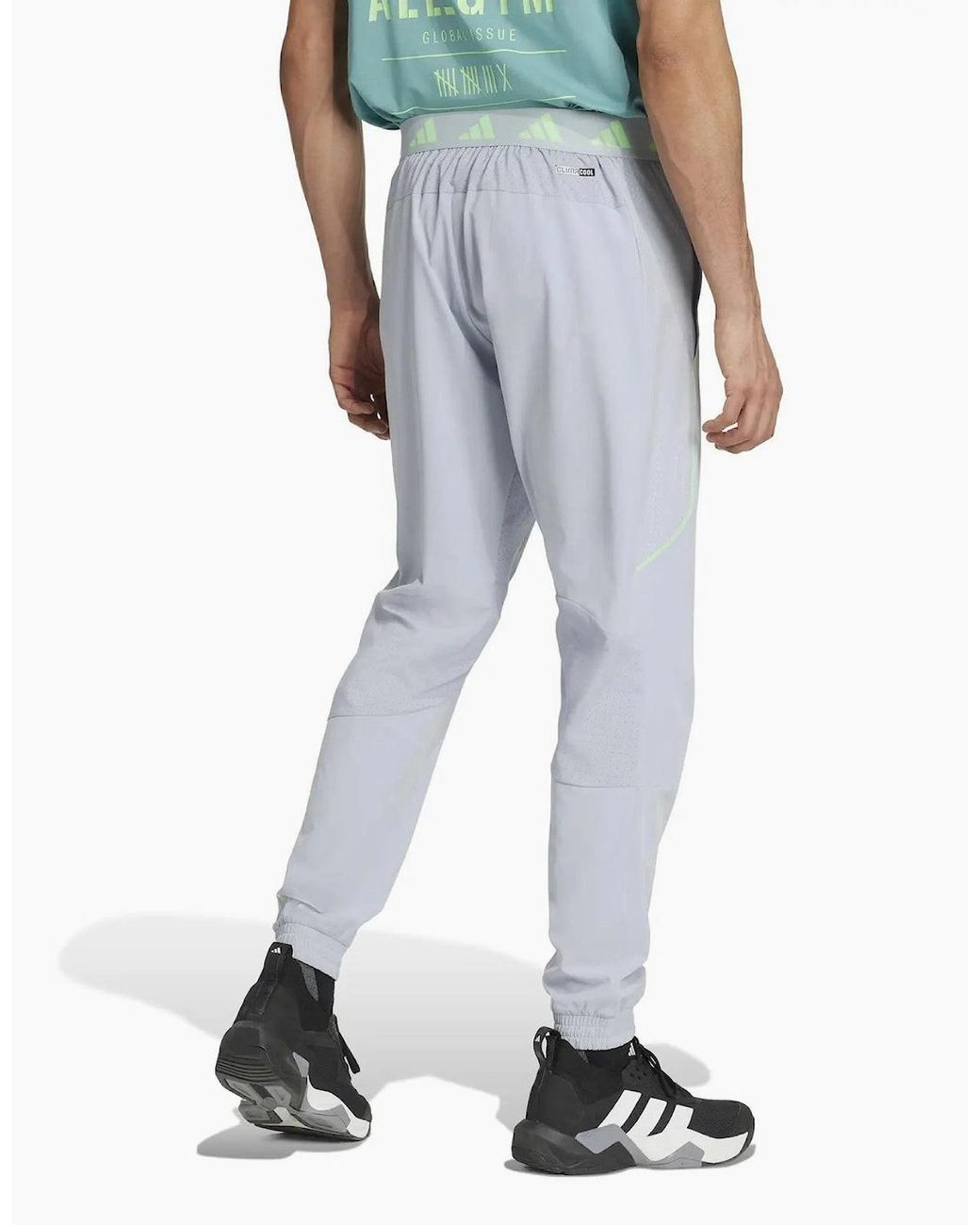 Adidas Gray Tech Apparel Track Pants for men