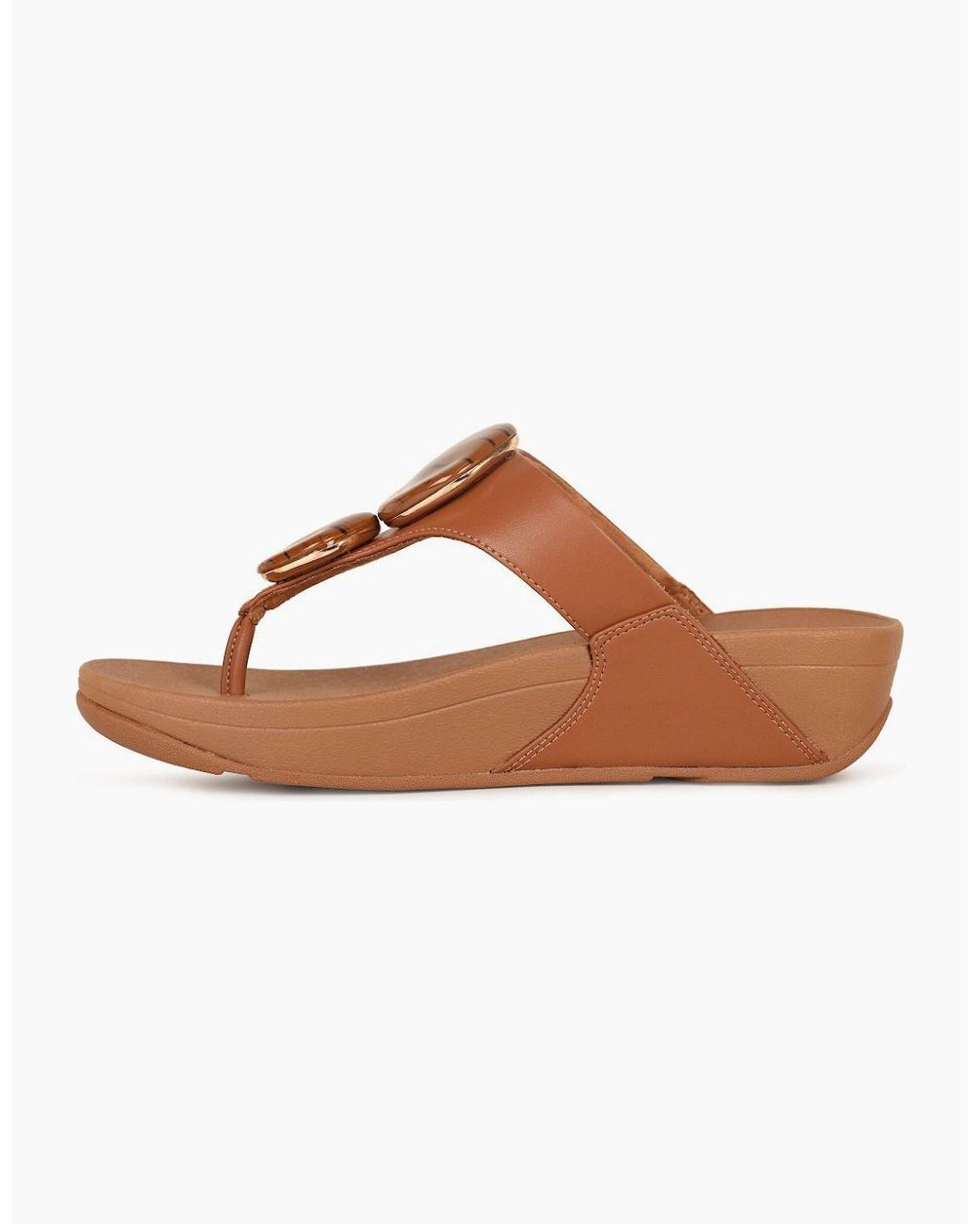 Fitflop Brown Lulu Marbled Stone Sandals