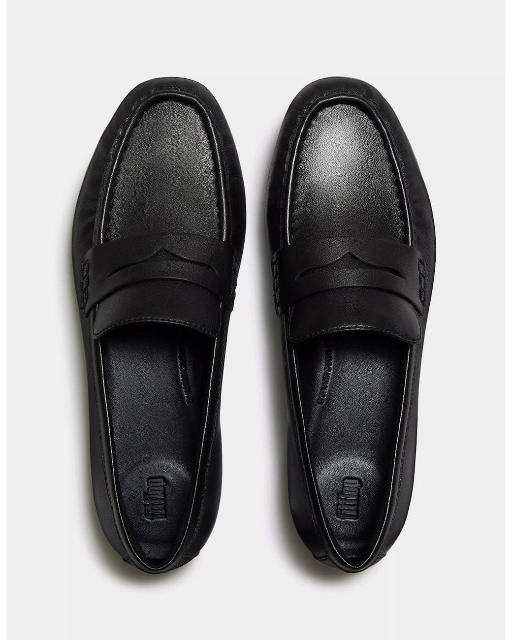 Fitflop Black Delicato Leather Loafers