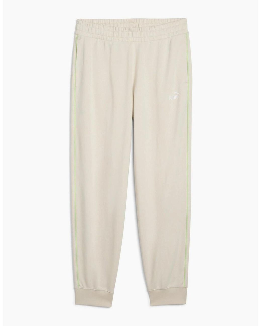 PUMA White Sport Comfort Regular Fit Joggers