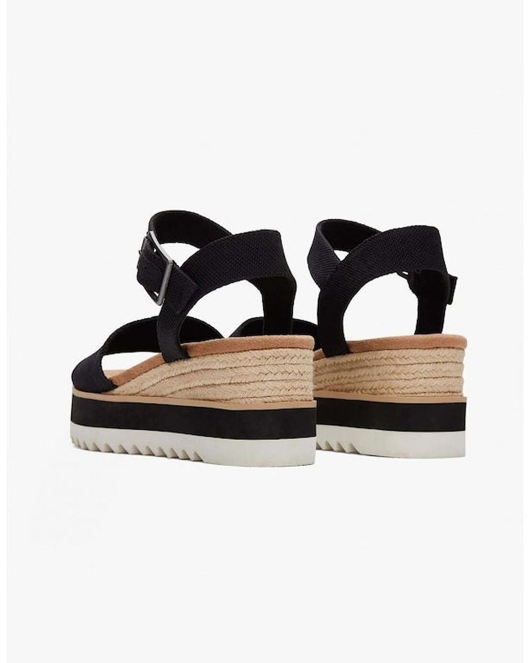 TOMS Black Diana Sandals
