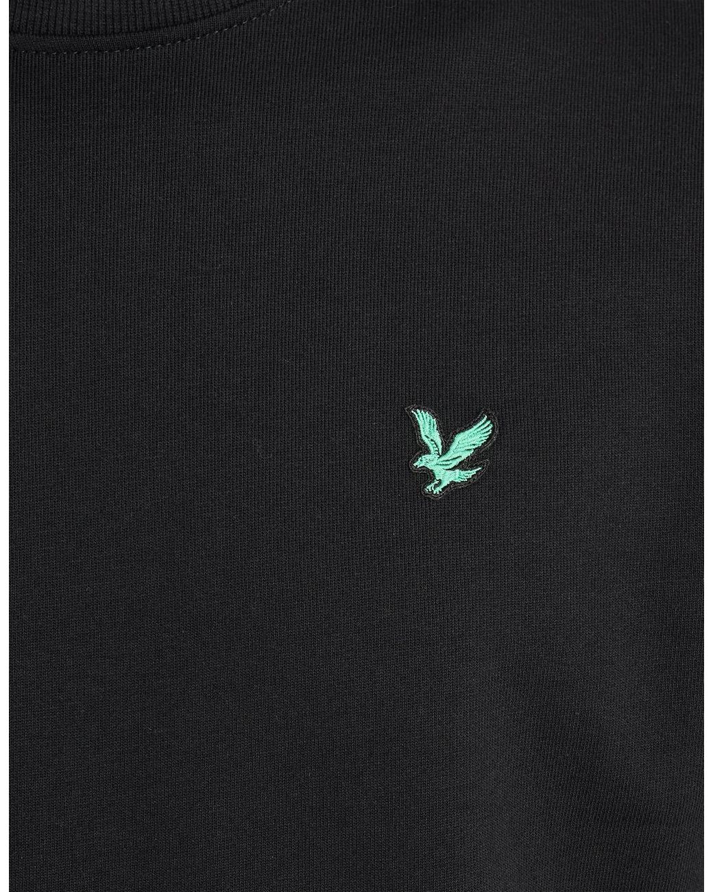 Lyle & Scott Black Eagle Cotton Crew Neck Sweatshirt for men