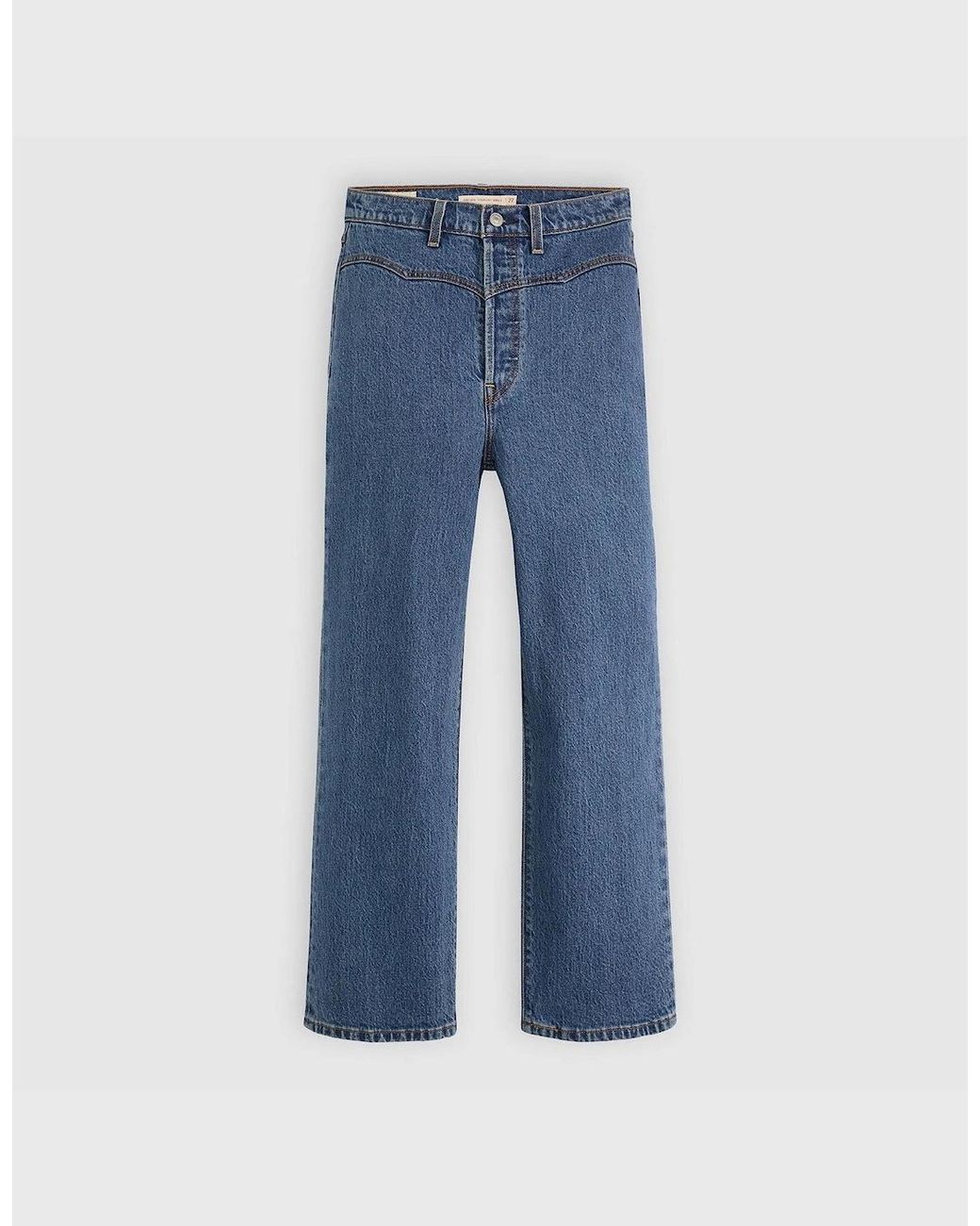 Levi's Blue Levi's Ribcage High Rise Wide Leg Jeans