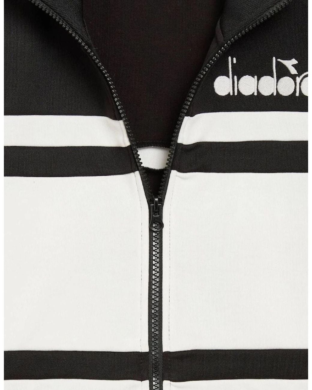 Diadora Black Optical/ 80S Track Jacket for men