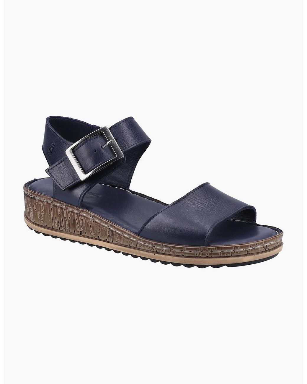 Hush Puppies Blue Ellie Leather Sandals