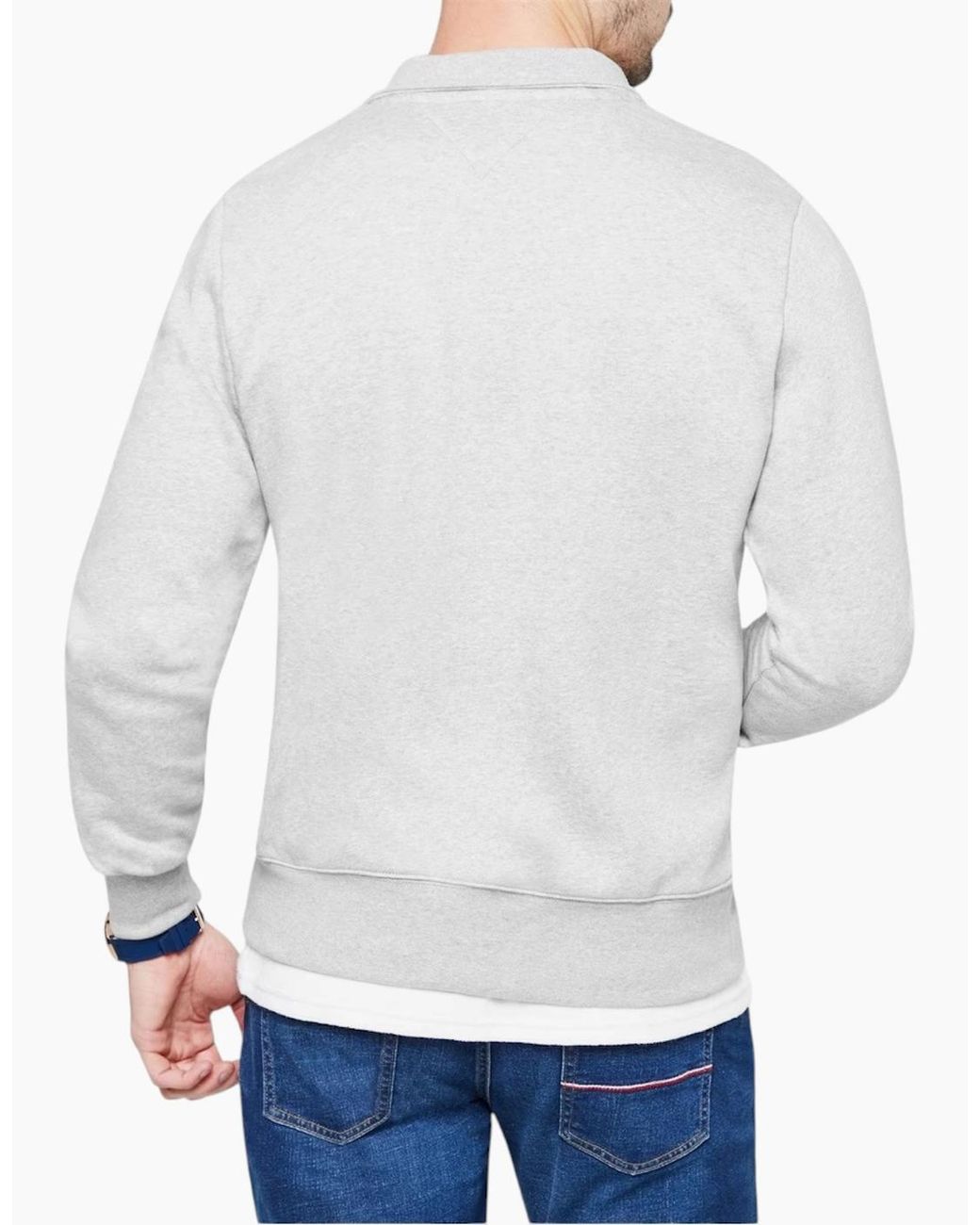 Tommy Hilfiger Gray Sweatshirts Half-Zip Sweats for men