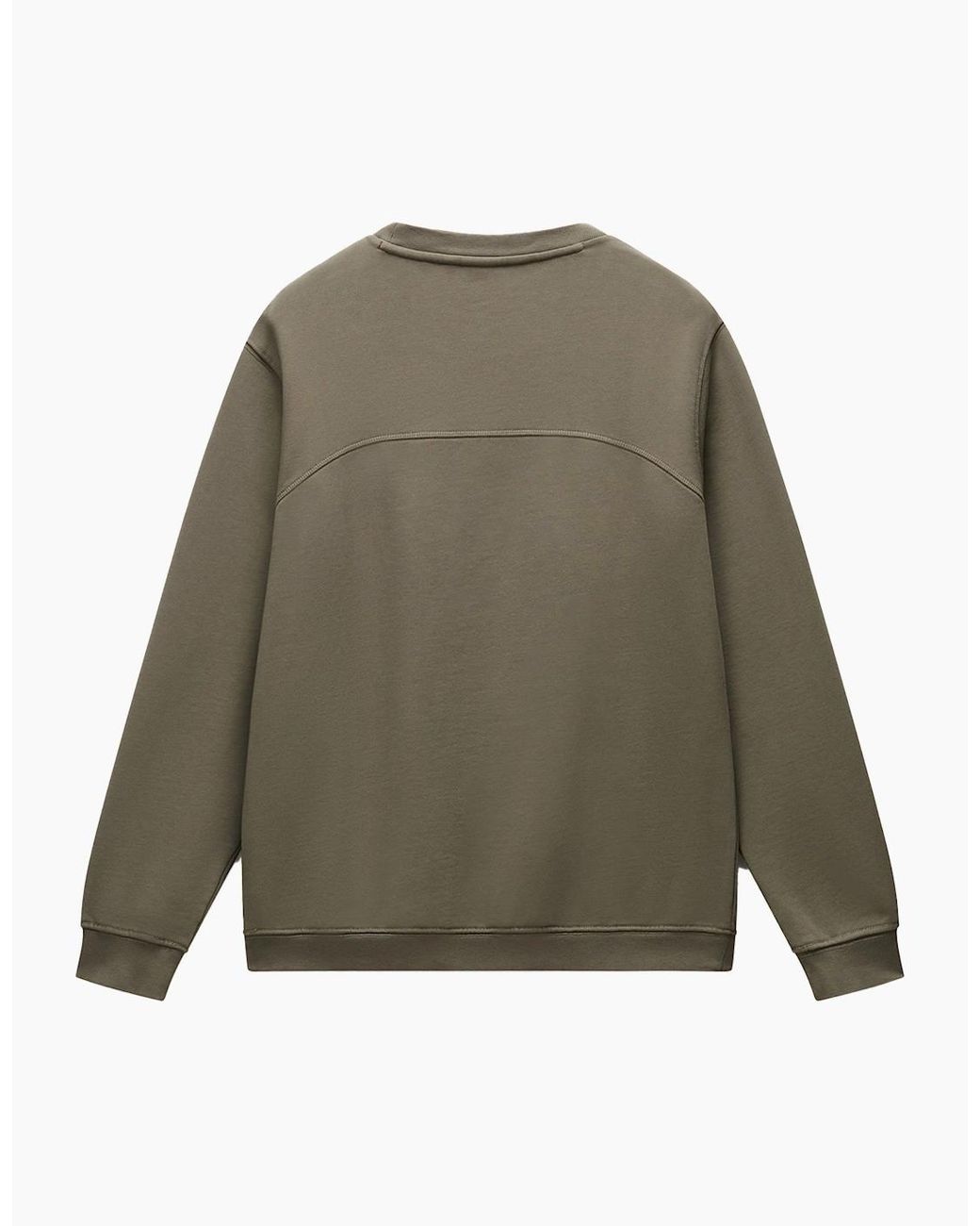 Napapijri Green B-Badge Loopback Crew Sweat for men