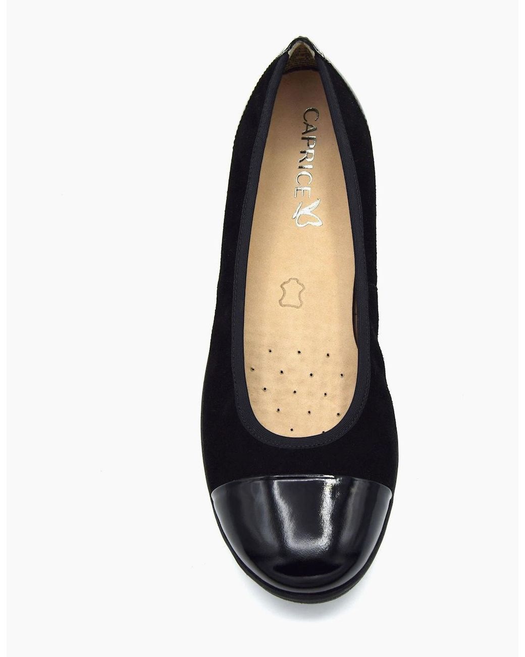 Caprice Black Flora 9-22103-41 Ladies Shoe