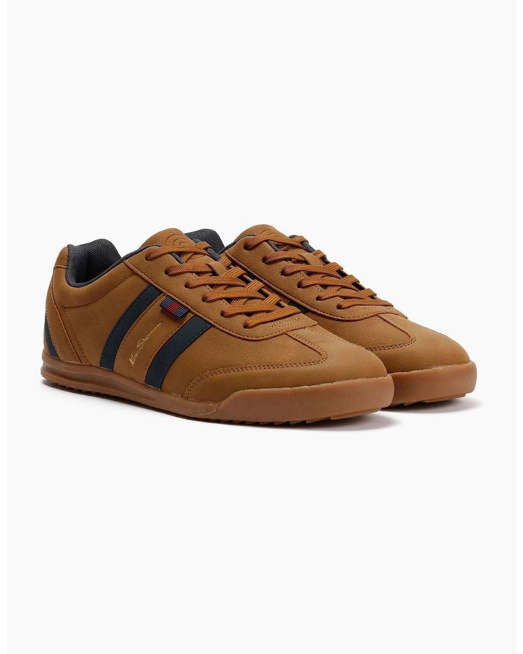 Ben Sherman Brown Keeler Tan Trainers for men