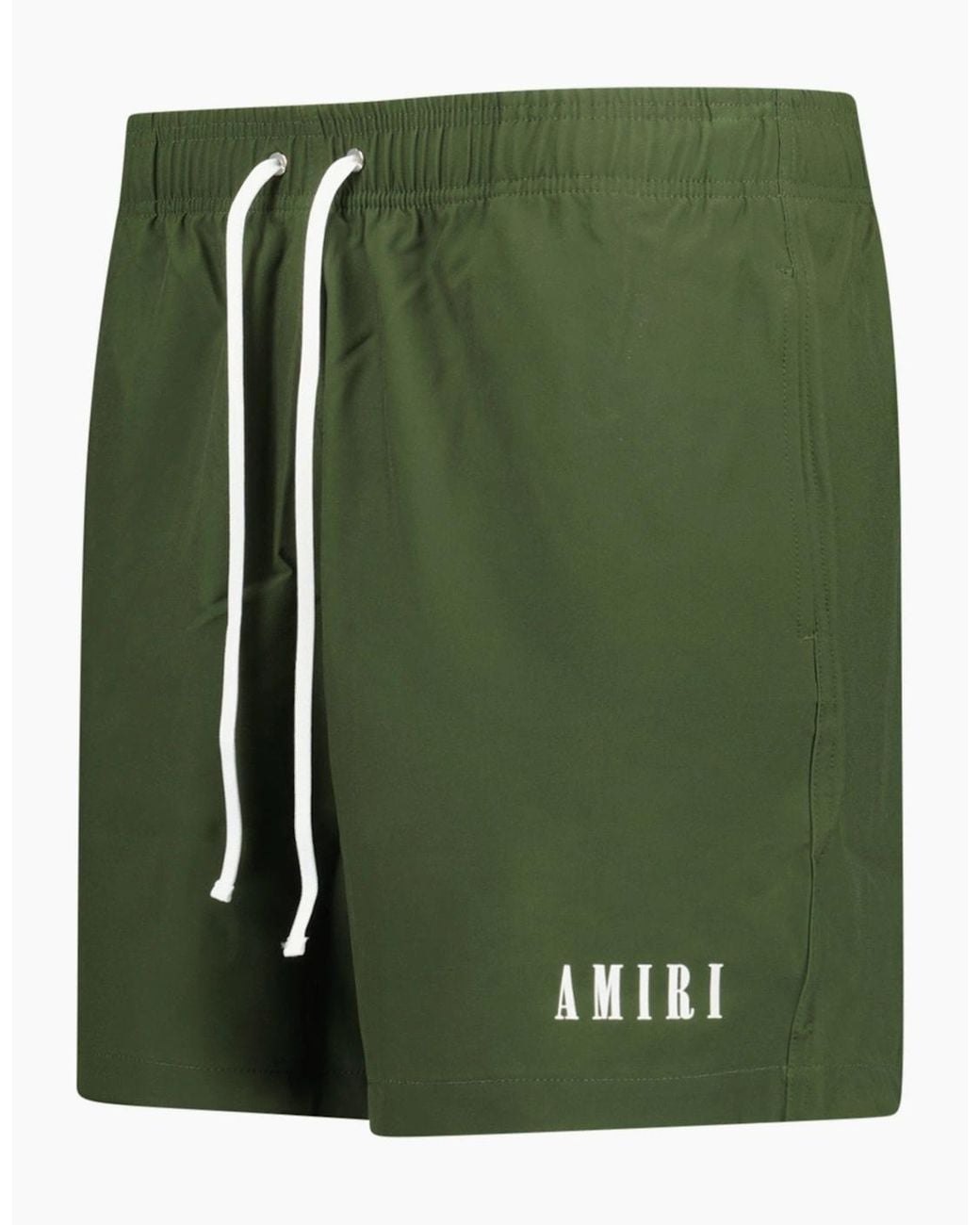 Amiri Green Core Logo Drawstring Swim Shorts for men