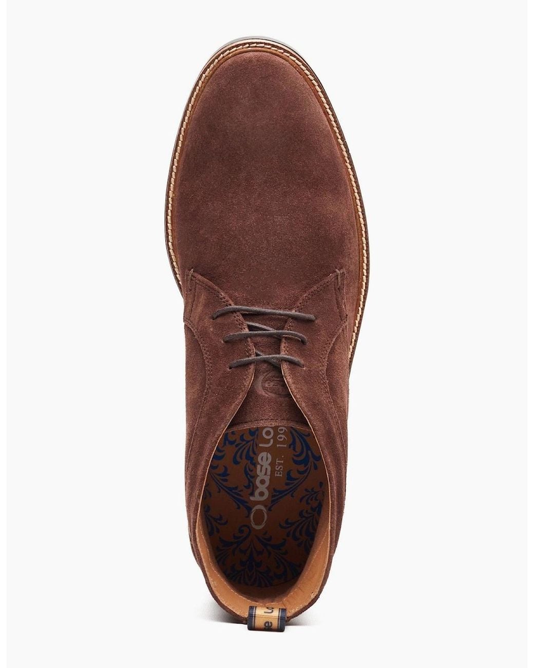 Base London Brown London Lincoln Chukka Boots for men