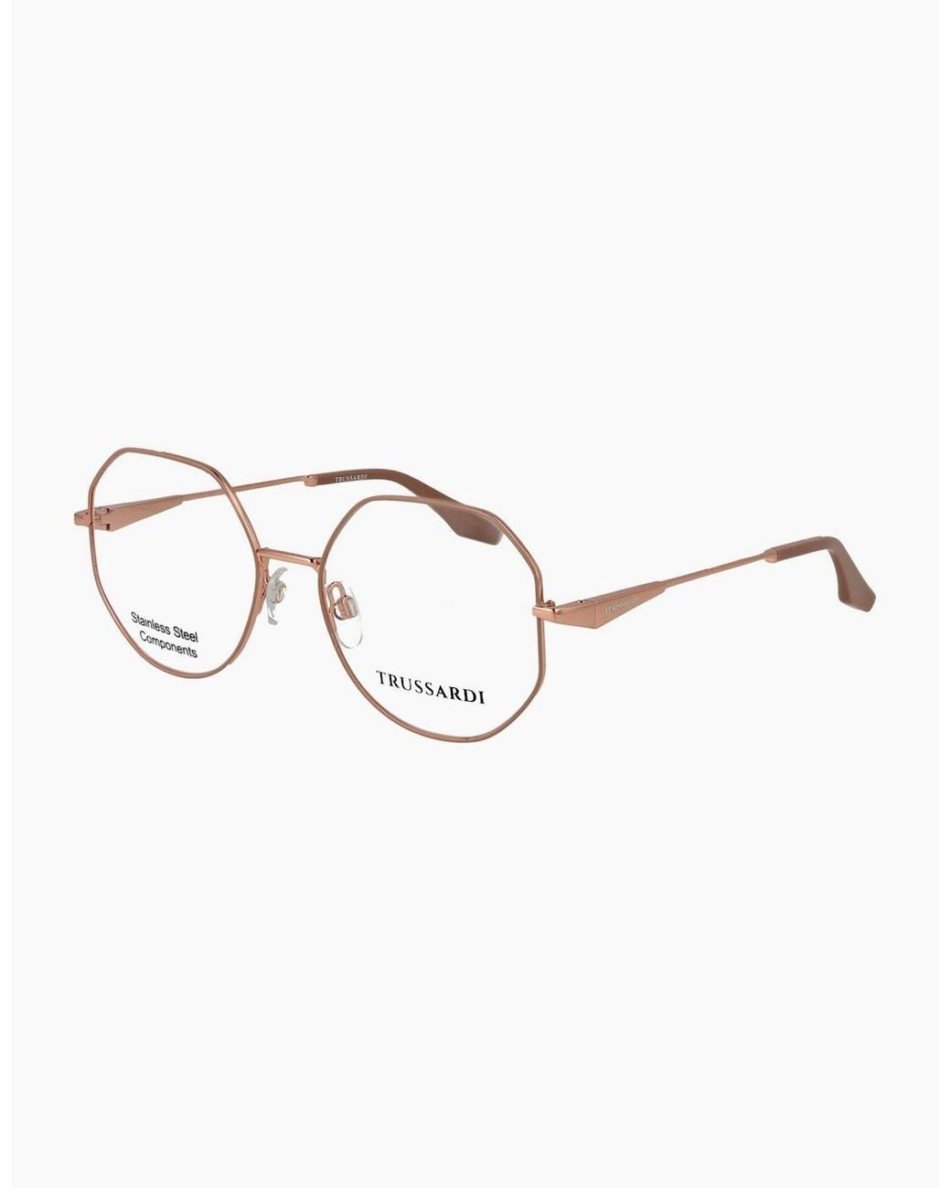 Trussardi Metallic Optical Frame Tsw1042 01A 53