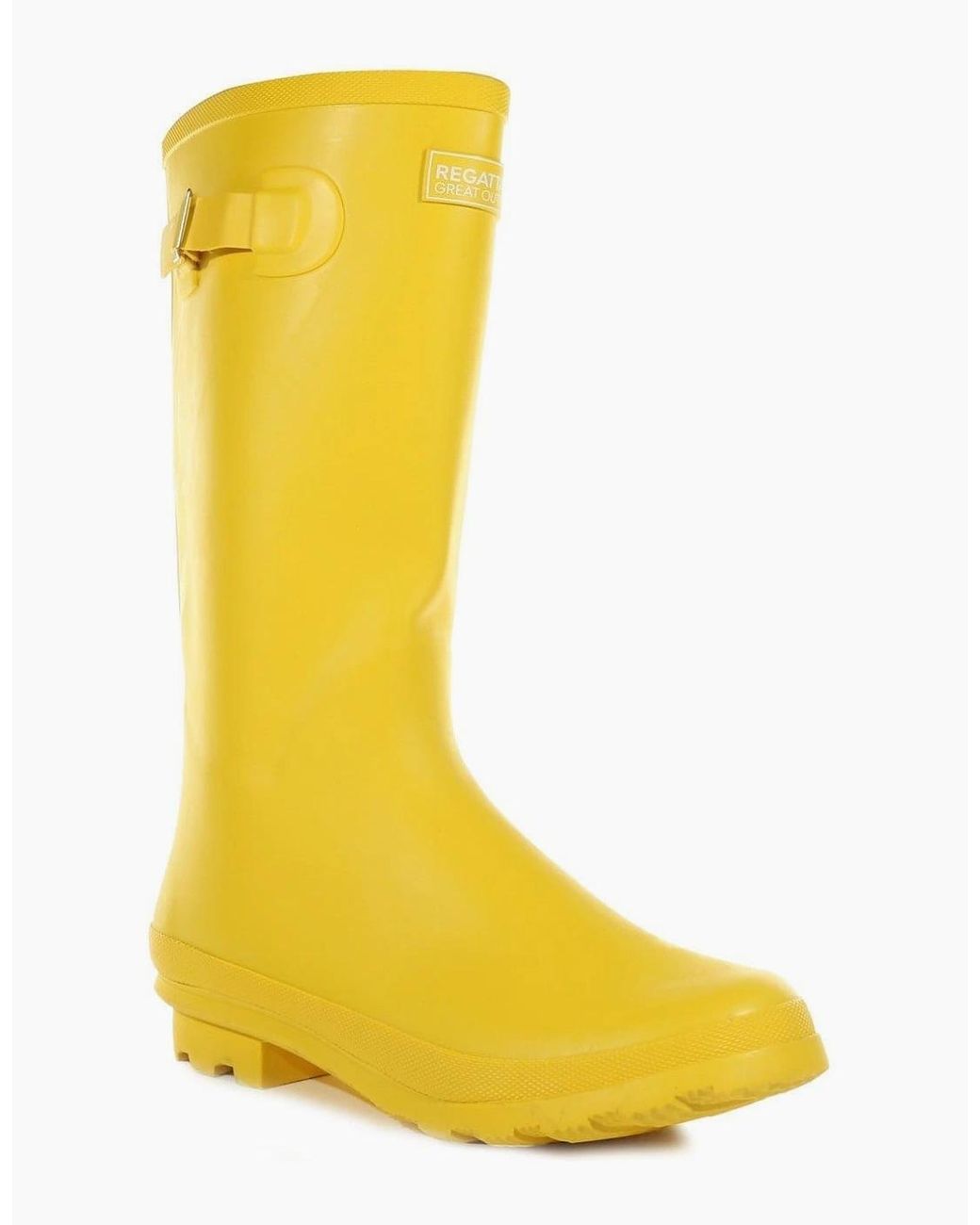 Regatta Yellow Lady Fairweath Rain Boots Flats