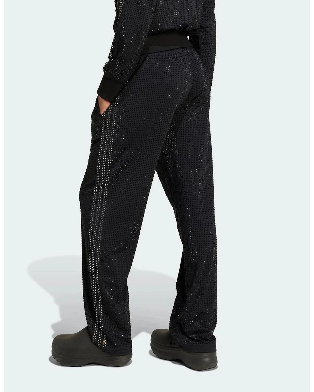 Adidas Black Originals Rhinestone Trackpants